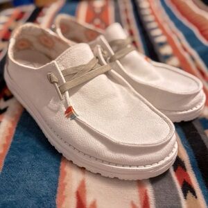 Hey Dude Wendy Rodeo White Aztec Shoes